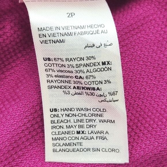 Chico's Alicia Pink Jacket Blazer Women's Size 2P Petite - Picture 11 of 11